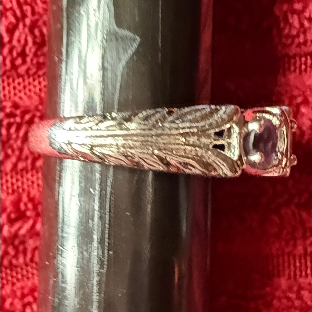 Sterling Silver Five-Stone Blue Ring - image 2